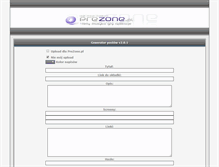 Tablet Screenshot of generatorpz.prezone.pl